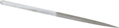 Strauss - 8-1/2" OAL Medium Square Needle Diamond File - 1/4" Wide x 1/4" Thick, 4-3/8 LOC, 126 Grit - Top Tool & Supply