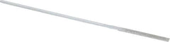 Strauss - 5-1/2" OAL Medium Equalling Needle Diamond File - 5/32" Wide x 3/32" Thick, 1-5/8 LOC, 126 Grit - Top Tool & Supply