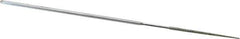 Strauss - 5-1/2" OAL Coarse Round Needle Diamond File - 1/16" Wide x 1/16" Thick, 1-5/8 LOC, 181 Grit - Top Tool & Supply