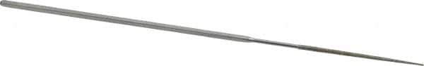 Strauss - 5-1/2" OAL Medium Round Needle Diamond File - 1/16" Wide x 1/16" Thick, 1-5/8 LOC, 126 Grit - Top Tool & Supply