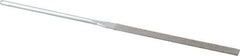 Strauss - 5-1/2" OAL Fine Equalling Needle Diamond File - 15/64" Wide x 1/16" Thick, 2-3/4 LOC, 91 Grit - Top Tool & Supply