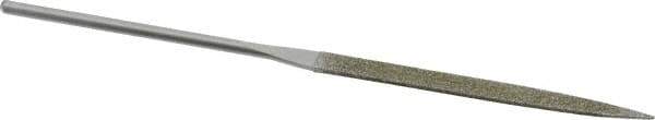 Strauss - 5-1/2" OAL Coarse Knife Needle Diamond File - 13/64" Wide x 1/16" Thick, 2-3/4 LOC, 181 Grit - Top Tool & Supply