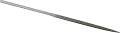 Strauss - 5-1/2" OAL Medium Knife Needle Diamond File - 13/64" Wide x 1/16" Thick, 2-3/4 LOC, 126 Grit - Top Tool & Supply