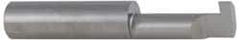 Accupro - 0.251" Groove Width, 1/2" Min Hole Diam, 1/2" Max Hole Depth, Retaining Ring Grooving Tool - 0.16" Projection, 2-1/2" Shank Length, 3" OAL, Solid Carbide, Bright Finish - Exact Industrial Supply