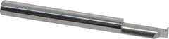 Accupro - 0.0175" Groove Width, 0.187" Min Hole Diam, 1/2" Max Hole Depth, Retaining Ring Grooving Tool - 0.05" Projection, 1-1/2" Shank Length, 2" OAL, Solid Carbide, Bright Finish - Exact Industrial Supply