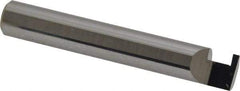 Accupro - 0.07" Groove Width, 3/8" Min Hole Diam, 1/4" Max Hole Depth, Retaining Ring Grooving Tool - 0.11" Projection, 2-1/4" Shank Length, 2-1/2" OAL, Solid Carbide, Bright Finish - Exact Industrial Supply