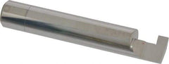 Accupro - 0.188" Groove Width, 1/2" Min Hole Diam, 1/2" Max Hole Depth, Retaining Ring Grooving Tool - 0.16" Projection, 2-1/2" Shank Length, 3" OAL, Solid Carbide, Bright Finish - Exact Industrial Supply