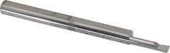 Accupro - 0.08" Min Bore Diam, 0.3" Max Bore Depth, 1/8 Shank Diam, Boring Bar - Right Hand Cut, Solid Carbide, Bright Finish - Exact Industrial Supply