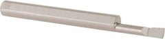 Accupro - 0.12" Min Bore Diam, 1/2" Max Bore Depth, 3/16 Shank Diam, Boring Bar - Right Hand Cut, Solid Carbide, Bright Finish - Exact Industrial Supply