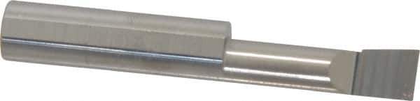 Accupro - 0.32" Min Bore Diam, 1.1" Max Bore Depth, 3/8 Shank Diam, Boring Bar - Right Hand Cut, Solid Carbide, Bright Finish - Exact Industrial Supply