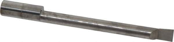 Accupro - 0.32" Min Bore Diam, 3" Max Bore Depth, 3/8 Shank Diam, Boring Bar - Right Hand Cut, Solid Carbide, Bright Finish - Exact Industrial Supply