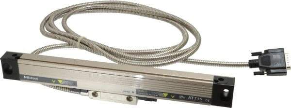 Mitutoyo - 6" Max Measuring Range, 1 µm Resolution, 13" Scale Length, Electromagnetic DRO Linear Scale - 5 µm Accuracy, IP67, 3,500' Cable Length, 0 to 45°C, Series AT715 - Top Tool & Supply