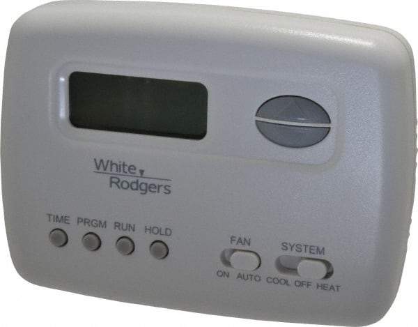 White-Rodgers - 45 to 99°F, 1 Heat, 1 Cool, Economy Digital Single Stage Battery Powered Thermostat - mV to 30 Volts, Electronic Switching Switch - Top Tool & Supply