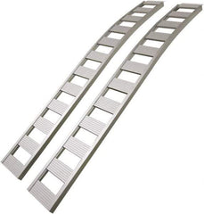 Erickson Manufacturing - 90" Long x 12" Wide, 1,500 Lb Capacity, Arched Truck Ramp - Aluminum, For All Vehicles - Top Tool & Supply