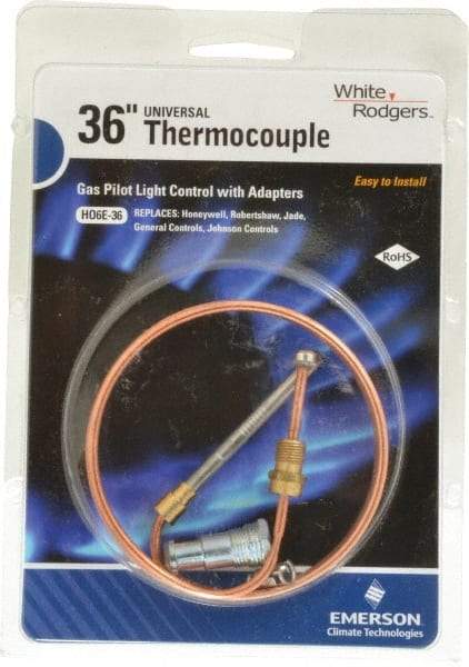 White-Rodgers - 36" Lead Length Universal Replacement HVAC Thermocouple - Universal Connection - Top Tool & Supply