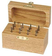 SGS Pro - 12 Piece, 1/8" Shank Burr Set - Tungsten Carbide, Multiple Head Shape - Top Tool & Supply