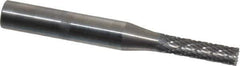 SGS Pro - 5/32" Cut Diam, 1/4" Shank Diam, Cylinder with End Cut Head Double Cut Burr - Carbide, End Cut End, 5/8" LOC - Top Tool & Supply