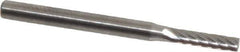 SGS Pro - 3/32" Cut Diam, 1/8" Shank Diam, Cylinder Head Single Cut Burr - Carbide, Flat End, 7/16" LOC, 1-1/2" OAL - Top Tool & Supply