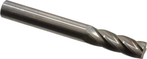 SGS Pro - 1/4" Cut Diam, 1/4" Shank Diam, Cylinder Head Single Cut Burr - Carbide, Flat End, 3/4" LOC, 2" OAL - Top Tool & Supply