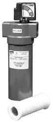 Parker - 3/8" Port, 8.8" High x 3.11" Wide, FRL Filter with Aluminum Bowl & Automatic Drain - 20 SCFM, 500 Max psi, 175°F Max - Top Tool & Supply