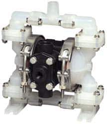 SandPIPER - 1/4" NPT, Nonmetallic, Air Operated Diaphragm Pump - Santoprene Diaphragm, Conductive Acetal Housing - Top Tool & Supply