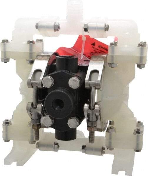 SandPIPER - 1/4" NPT, Nonmetallic, Air Operated Diaphragm Pump - PTFE Diaphragm, Polypropylene Housing - Top Tool & Supply