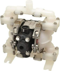 SandPIPER - 1/4" NPT, Nonmetallic, Air Operated Diaphragm Pump - Santoprene Diaphragm, Kynar Housing - Top Tool & Supply