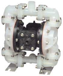 SandPIPER - 1/2" NPT, Nonmetallic, Air Operated Diaphragm Pump - Santoprene Diaphragm, Kynar Housing - Top Tool & Supply