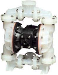 SandPIPER - 1" NPT, Nonmetallic, Air Operated Diaphragm Pump - Santoprene Diaphragm, Polypropylene Housing - Top Tool & Supply