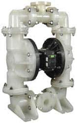 SandPIPER - 2" NPT, Nonmetallic, Air Operated Diaphragm Pump - PTFE Diaphragm, Polypropylene Housing - Top Tool & Supply