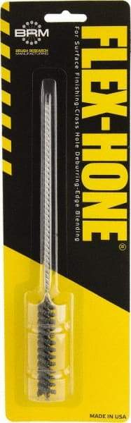 Brush Research Mfg. - 0.394" to 0.433" Bore Diam, 0.8333333 Grit, Aluminum Oxide Flexible Hone - Extra Fine, 8" OAL - Top Tool & Supply