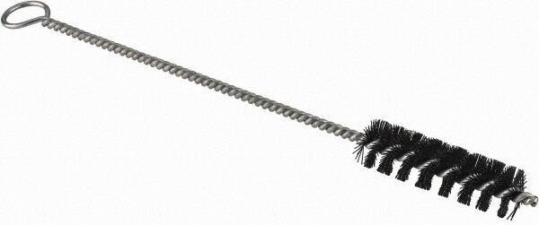 Brush Research Mfg. - 3" Long x 7/8" Diam Nylon Hole Cleaning Brush - 12" OAL, 0.017" Filament Diam, 0.22" Shank Diam - Top Tool & Supply