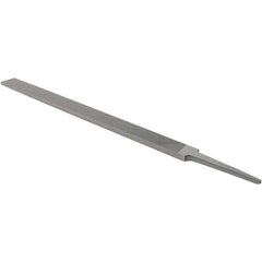 Nicholson - 10" Standard Precision Swiss Pattern Regular Pillar File - Double Cut, With Tang - Top Tool & Supply