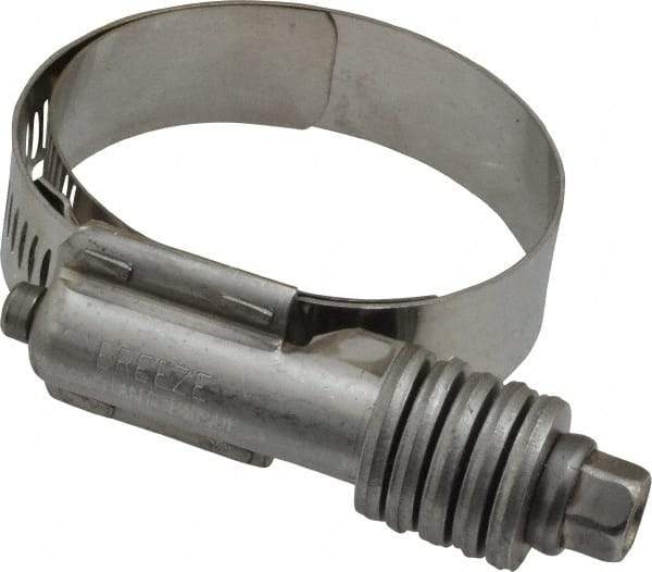 IDEAL TRIDON - Stainless Steel Auto-Adjustable Worm Drive Clamp - 5/8" Wide x 5/8" Thick, 1-1/4" Hose, 1-1/4 to 2-1/8" Diam - Top Tool & Supply