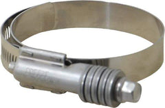 IDEAL TRIDON - Stainless Steel Auto-Adjustable Worm Drive Clamp - 5/8" Wide x 5/8" Thick, 2-1/4" Hose, 2-1/4 to 3-1/8" Diam - Top Tool & Supply