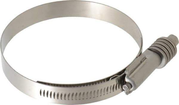 IDEAL TRIDON - Stainless Steel Auto-Adjustable Worm Drive Clamp - 5/8" Wide x 5/8" Thick, 3-1/4" Hose, 3-1/4 to 4-1/8" Diam - Top Tool & Supply