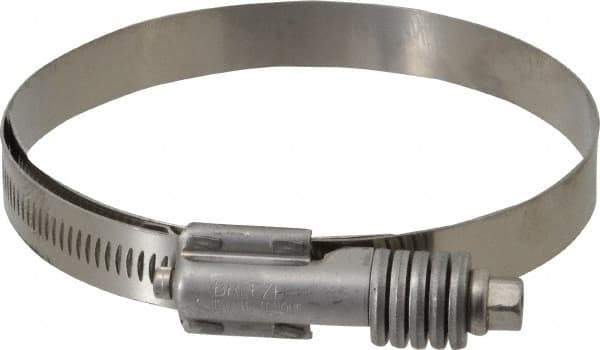 IDEAL TRIDON - Stainless Steel Auto-Adjustable Worm Drive Clamp - 5/8" Wide x 5/8" Thick, 3-3/4" Hose, 3-3/4 to 4-5/8" Diam - Top Tool & Supply