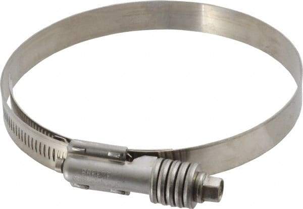 IDEAL TRIDON - Stainless Steel Auto-Adjustable Worm Drive Clamp - 5/8" Wide x 5/8" Thick, 4-1/4" Hose, 4-1/4 to 5-1/8" Diam - Top Tool & Supply