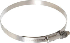 IDEAL TRIDON - Stainless Steel Auto-Adjustable Worm Drive Clamp - 5/8" Wide x 5/8" Thick, 6-1/4" Hose, 6-1/4 to 7-1/8" Diam - Top Tool & Supply