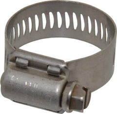 IDEAL TRIDON - SAE Size 12, 11/16 to 1-1/4" Diam, Stainless Steel MS Series MIL-Spec Worm Drive Clamp - 1/2" Wide, Material Grade 300 SERIES, Series MS Mil Spec - Top Tool & Supply