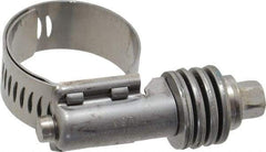 IDEAL TRIDON - Stainless Steel Auto-Adjustable Worm Drive Clamp - 1/2" Wide x 1/2" Thick, 9/16" Hose, 9/16 to 1-1/16" Diam - Top Tool & Supply