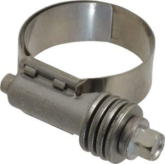 IDEAL TRIDON - Stainless Steel Auto-Adjustable Worm Drive Clamp - 1/2" Wide x 1/2" Thick, 13/16" Hose, 13/16 to 1-1/2" Diam - Top Tool & Supply