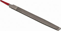 Simonds File - 6" Long, Smooth Cut, Flat American-Pattern File - Double Cut, Tang - Top Tool & Supply