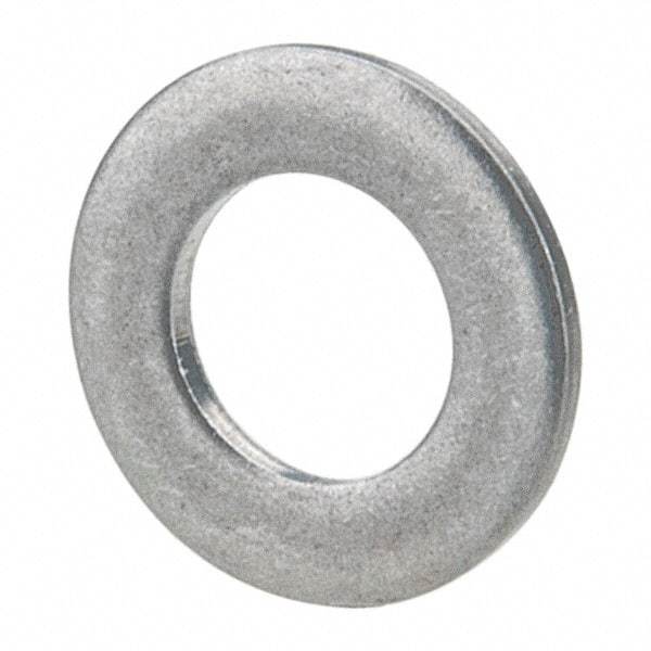 Made in USA - #3L Screw, Grade 300 Stainless Steel Standard Flat Washer - 0.102" ID x 0.18" OD, 0.016" Thick, Passivated Finish, Meets Military Specifications - Top Tool & Supply