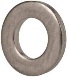 Made in USA - #5 Screw, Grade 300 Stainless Steel Standard Flat Washer - 0.128" ID x 0.238" OD, 0.032" Thick, Passivated Finish, Meets Military Specifications - Top Tool & Supply