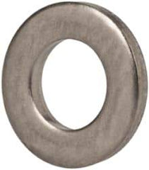 Made in USA - #5 Screw, Grade 300 Stainless Steel Standard Flat Washer - 0.128" ID x 0.238" OD, 0.032" Thick, Passivated Finish, Meets Military Specifications - Top Tool & Supply