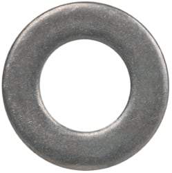 Made in USA - #6L Screw, Grade 300 Stainless Steel Standard Flat Washer - 0.143" ID x 0.267" OD, 0.032" Thick, Passivated Finish, Meets Military Specifications - Top Tool & Supply