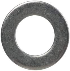 Made in USA - #8L Screw, Grade 300 Stainless Steel Standard Flat Washer - 0.169" ID x 0.304" OD, 0.016" Thick, Passivated Finish, Meets Military Specifications - Top Tool & Supply