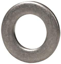 Made in USA - #8 Screw, Grade 300 Stainless Steel Standard Flat Washer - 0.169" ID x 0.304" OD, 0.032" Thick, Passivated Finish, Meets Military Specifications - Top Tool & Supply