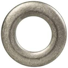 Made in USA - #10 Screw, Grade 300 Stainless Steel Standard Flat Washer - 0.195" ID x 0.354" OD, 0.063" Thick, Passivated Finish, Meets Military Specifications - Top Tool & Supply